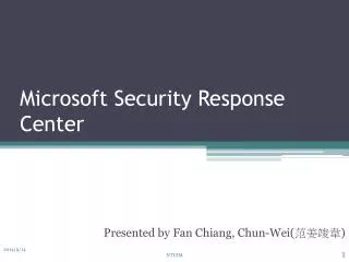Microsoft Security Response Center