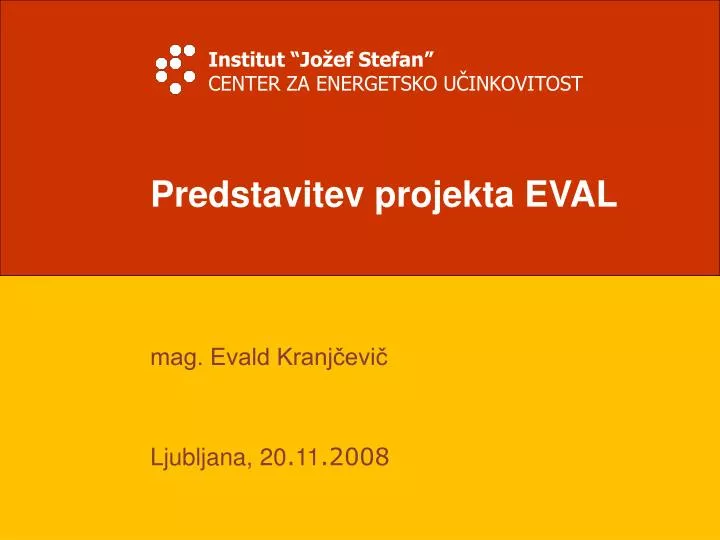 predstavitev projekta eval