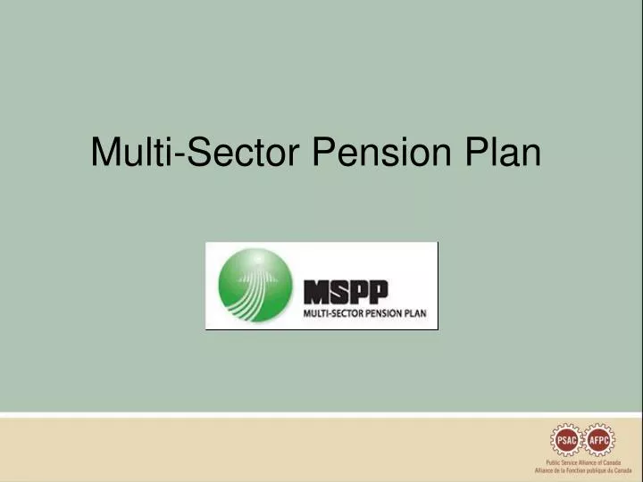 multi sector pension plan