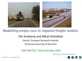 Modelling empty runs in regional freight models