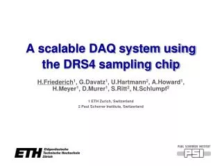 A scalable DAQ system using the DRS4 sampling chip