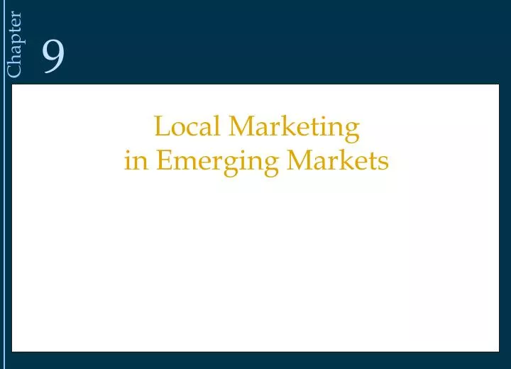 local marketing in emerging markets