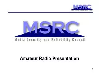 Amateur Radio Presentation