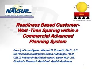 Readiness Based Customer- Wait -Time Sparing within a Commercial Advanced Planning System