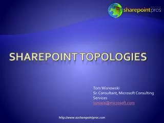 SharePoint Topologies
