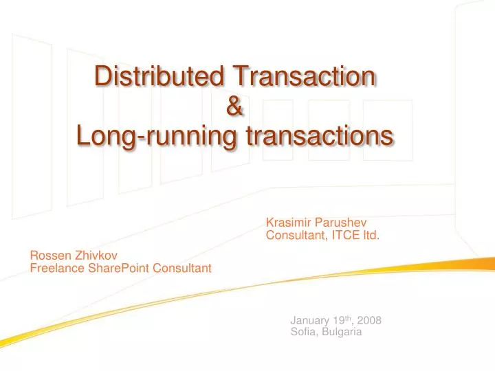 distributed transaction long running transactions