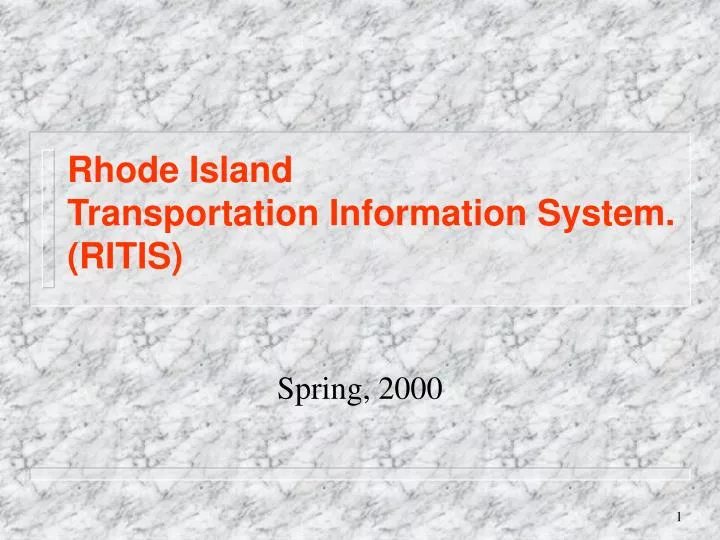 rhode island transportation information system ritis