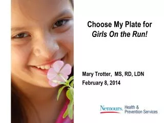 Choose My Plate for Girls On the Run!