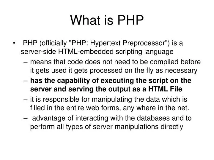 what is php