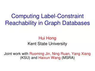 Computing Label-Constraint Reachability in Graph Databases