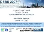 Event-Based Computing Forum 2007: Innovations and Insights - slide 1