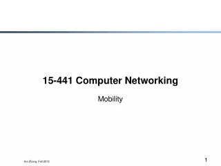 15 441 computer networking