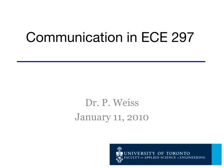 communication in ece 297