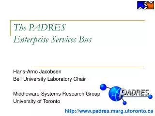 The PADRES Enterprise Services Bus