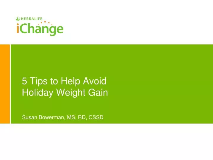 5 tips to help avoid holiday weight gain