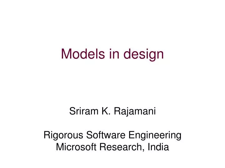 models in design