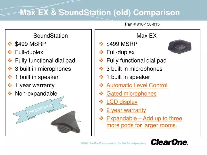 max ex soundstation old comparison