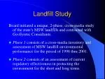 Landfill Study - slide 1