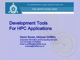 Development Tools For HPC Applications