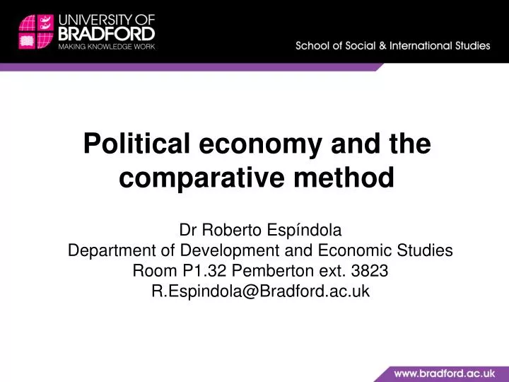 political economy and the comparative method
