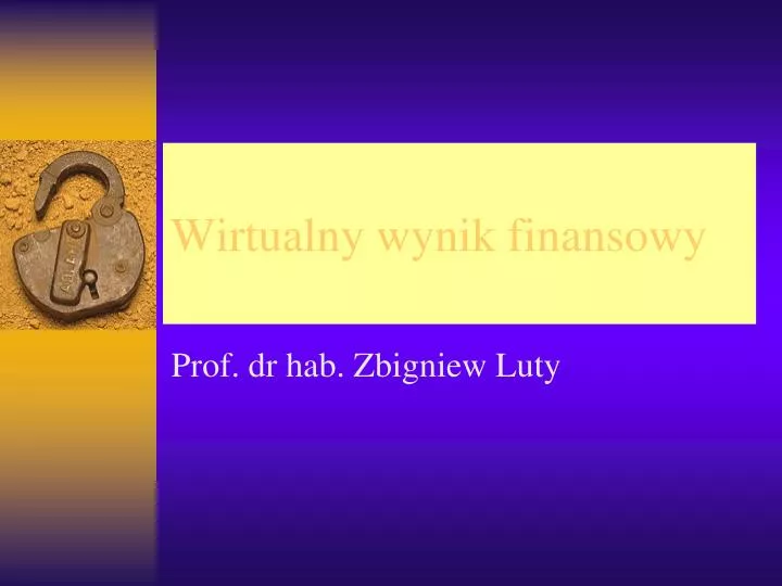 wirtualny wynik finansowy