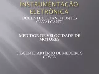 instrumenta o eletr nica