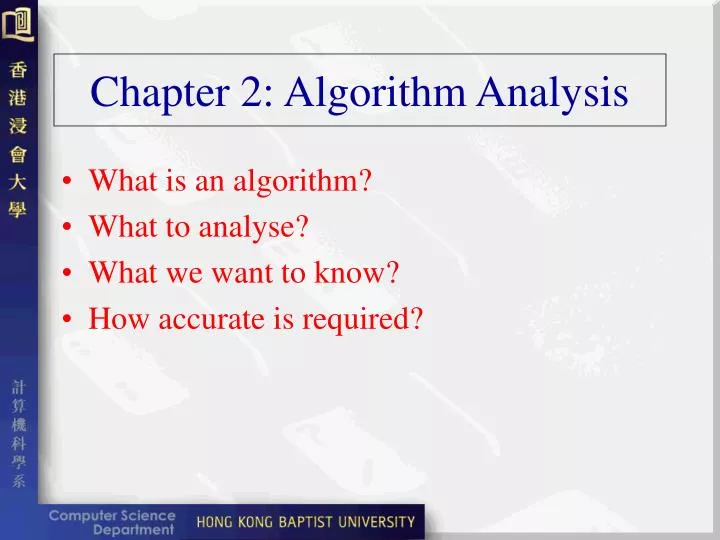 chapter 2 algorithm analysis
