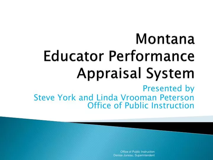 montana educator performance appraisal system