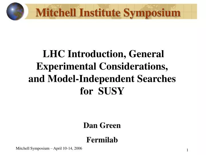 mitchell institute symposium