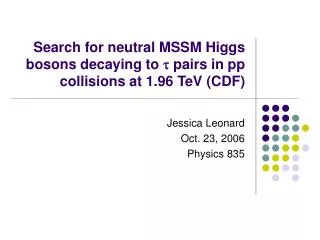 Search for neutral MSSM Higgs bosons decaying to ? pairs in pp collisions at 1.96 TeV (CDF)