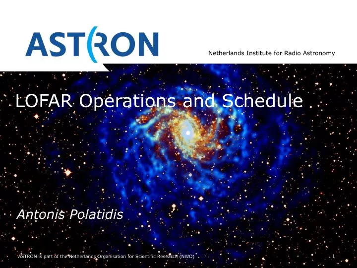 lofar operations and schedule
