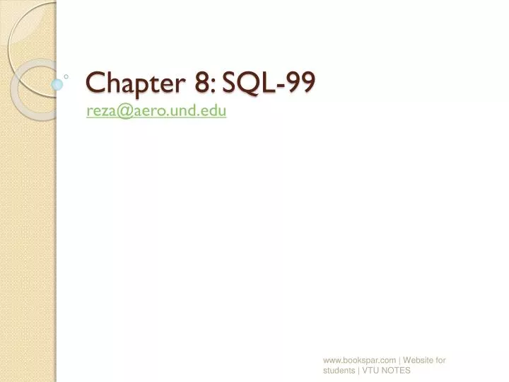 chapter 8 sql 99