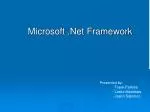Microsoft .Net Framework - slide 1
