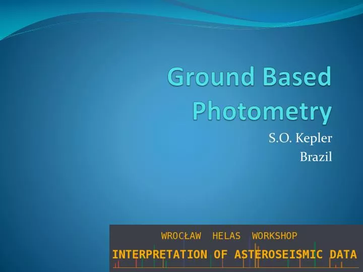ground based photometry