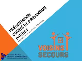 pr sentation comit de pr vention partie i