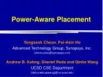 Power-Aware Placement - slide 1