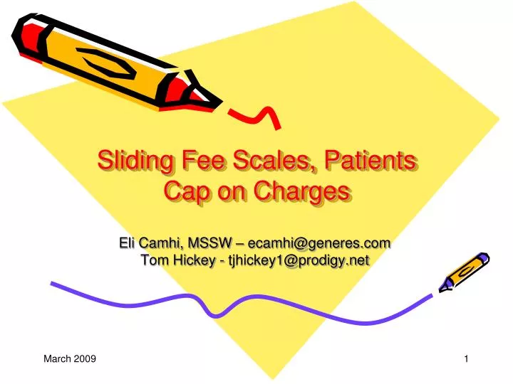 sliding fee scales patients cap on charges