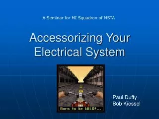 Accessorizing Your Electrical System