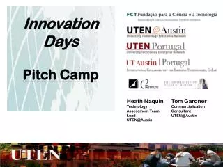Innovation Days Pitch Camp