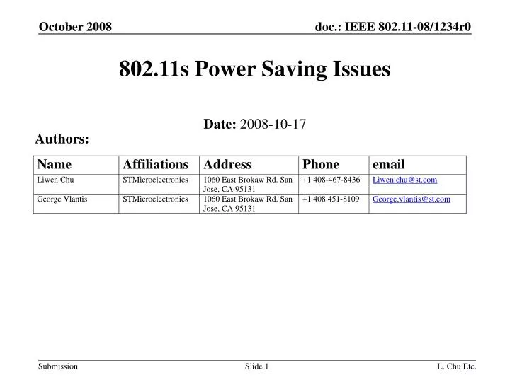 802 11s power saving issues