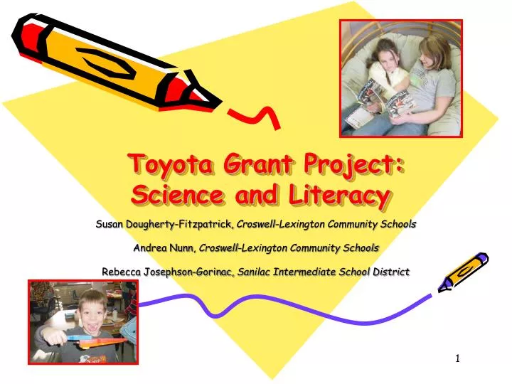 toyota grant project science and literacy