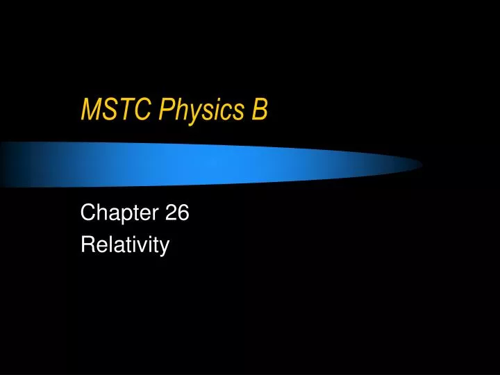 mstc physics b