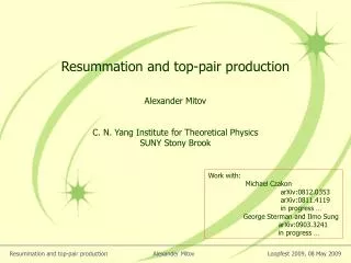 Resummation and top-pair production