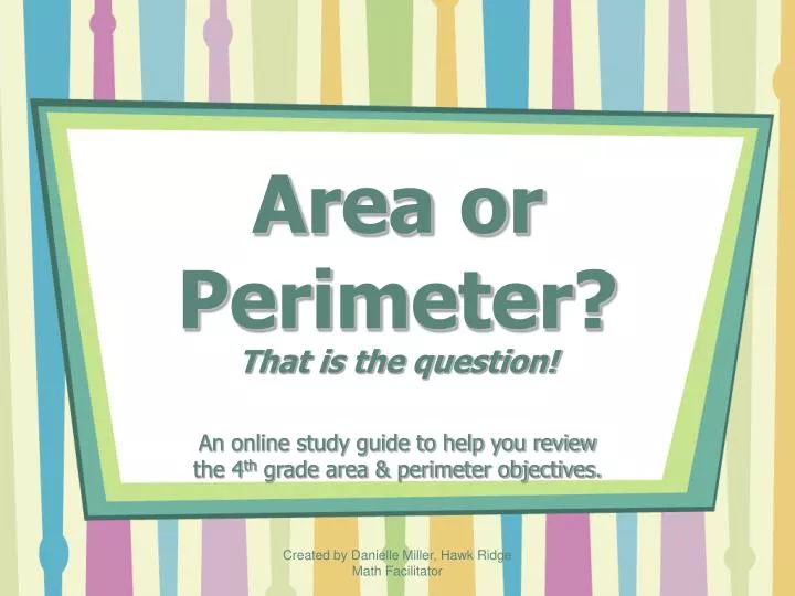 area or perimeter