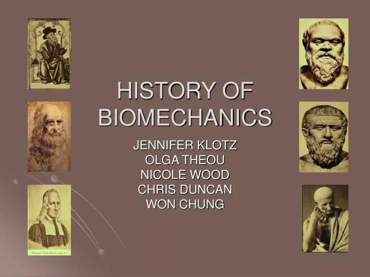 history of biomechanics