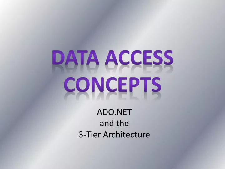 data access concepts