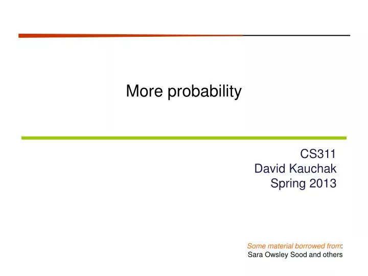 more probability