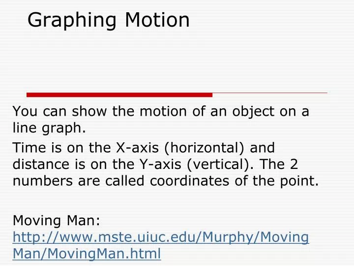 graphing motion