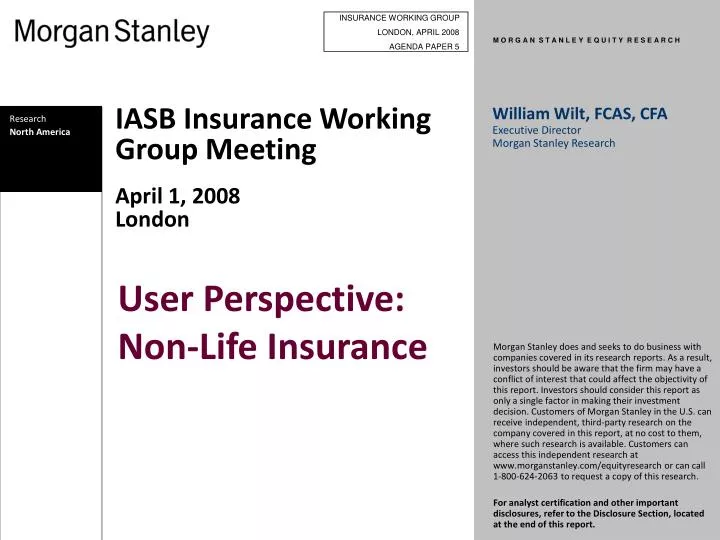iasb insurance working group meeting april 1 2008 london