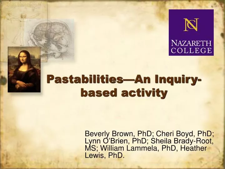 pastabilities an inquiry based activity